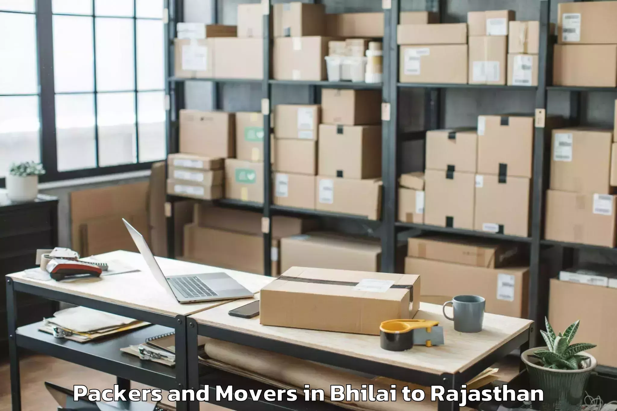 Reliable Bhilai to Sarwar Packers And Movers